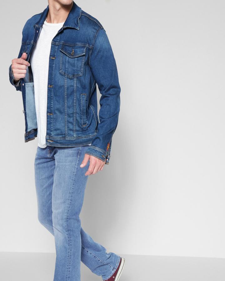 7 For All Mankind Men's Airweft Denim The Straight In Amalfi Coast