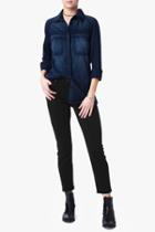 7 For All Mankind B(air) Denim Kimmie Crop In Black