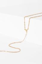 7 For All Mankind Astrid Lariat Choker In Gold
