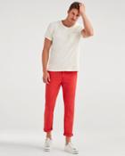 7 For All Mankind Men's The Sunset Straight Chino In Tomato