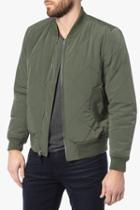 7 For All Mankind Quilted Bomber In Sage