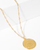 7 For All Mankind Cam Scorpio Necklace In Gold