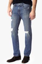 7 For All Mankind Vintage 7 Collection: The Straight With Clean Pocket In Rebellious Distressed