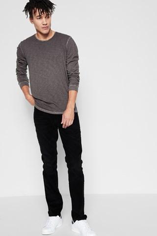 7 For All Mankind Adrien Corduroy In Onyx