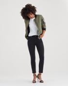 7 For All Mankind Women's B(air) Denim Kimmie Crop In Black