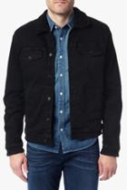 7 For All Mankind Luxe Performance Black Sherpa Lined Jacket