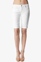 7 For All Mankind Bermuda Short In Clean White