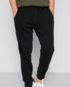 7 For All Mankind Men's Jogger Sweatpant With Faux Suede Trim In Black
