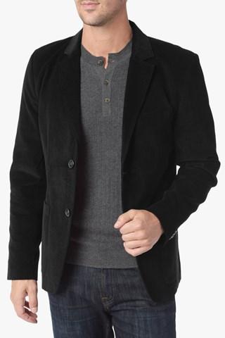 7 For All Mankind Corduroy Blazer In Black