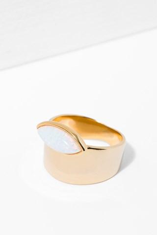 7 For All Mankind Five And Two Esme Ring In Opal