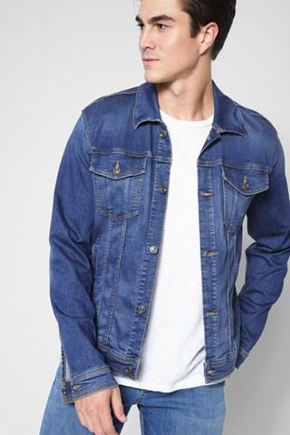 7 For All Mankind Luxe Sport Trucker Jacket In Retrograde