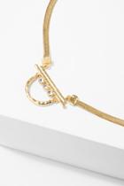 7 For All Mankind Glacier Necklace In Gold