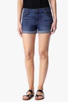 7 For All Mankind Relaxed Mid Roll Up Short In Brilliant Broken Twill