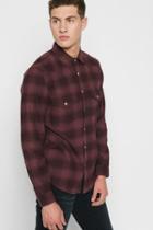 7 For All Mankind Long Sleeve Western Shirt In Port