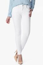 7 For All Mankind The Skinny In White Sateen