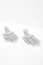 7 For All Mankind The 2 Bandits Tuscon Earrings In Silver
