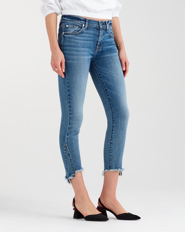 7 For All Mankind The Skinny With Frayed Kick Hem In Canyon Ranch