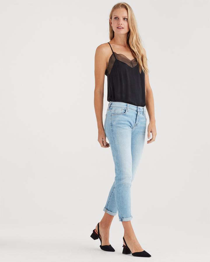 7 For All Mankind Josefina Skinny Boyfriend In Vintage Dawn