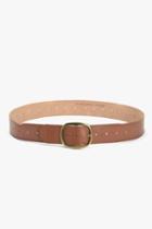 7 For All Mankind Linea Pelle Versatile Vintage Bar Belt In Cognac