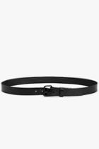 7 For All Mankind Scott Leather Belt In Black