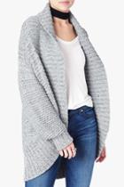 7 For All Mankind Oversize Cardigan In Greystone Blue