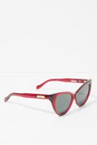 7 For All Mankind Kyoto Sunglasses In Crimson