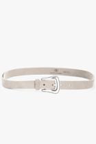 7 For All Mankind Taos Mini Belt In Light Taupe