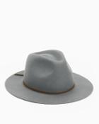 7 For All Mankind Women's The Wesley Fedora In Light Grey