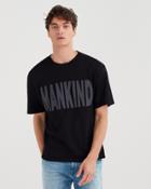 7 For All Mankind Mankind Oversized Tee In Black