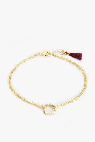7 For All Mankind Shashi Diamond Circle Bracelet