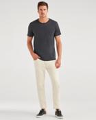 7 For All Mankind Men's Luxe Performance Slim Taper Crop With Clean Pocket In Reid