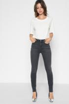 7 For All Mankind B(air) Denim High Waist Ankle Skinny In Smoke
