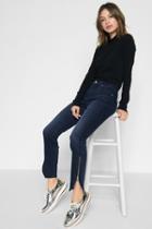 7 For All Mankind B(air) Denim Ankle Skinny With Tulip Zipper Hem In Park Avenue