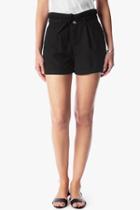 7 For All Mankind Pleated Short In Black
