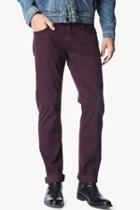 7 For All Mankind Luxe Performance Sateen The Straight In Eggplant