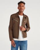7 For All Mankind Men's Garage Jacket In Stonewashed Army