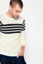 7 For All Mankind Textured Mariner Sweater In White