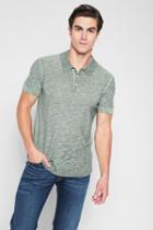 7 For All Mankind Short Sleeve Lightweight Polo In Sage