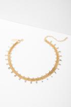 7 For All Mankind Charlie Choker In Gold