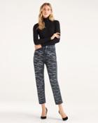7 For All Mankind Women's Zebra Crystal Jean In Slate Ridge