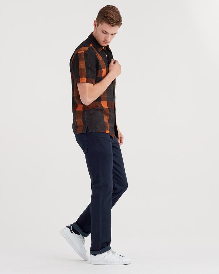 7 For All Mankind Luxe Sport The Straight With Clean Pocket In Authentic Overlord