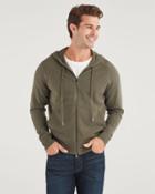 7 For All Mankind Men's Cashmere Hoodie In Army