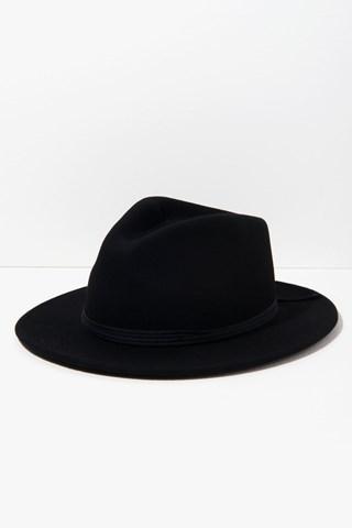 7 For All Mankind Lana Fedora In Black