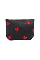 7 For All Mankind Sonix Fancy Heart Pouch In Black