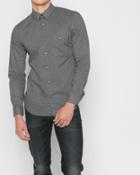 7 For All Mankind Men's Long Sleeve Teardrop Print Shirt In Black