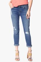 7 For All Mankind The Josefina Feminine Boyfriend With Roll And Destroy In Sloan Heritage Medium Light 3