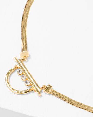 7 For All Mankind Women's The 2 Bandits Glacier Necklace In Gold