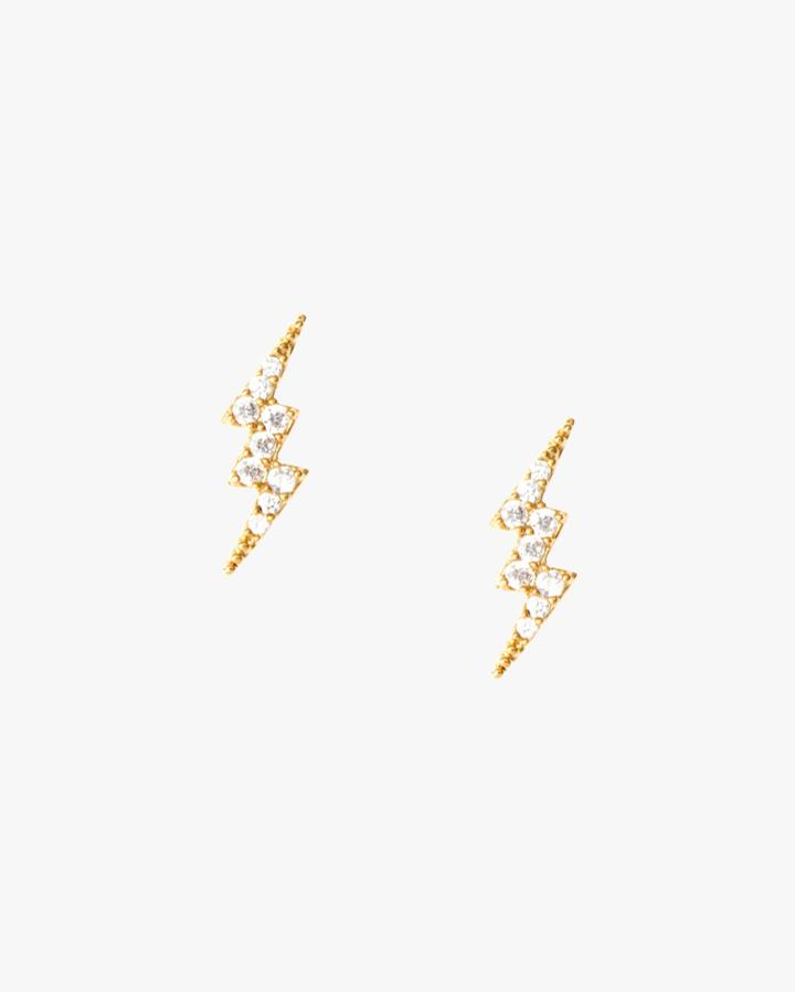 7 For All Mankind Women's Thunder Earring Stud In Gold