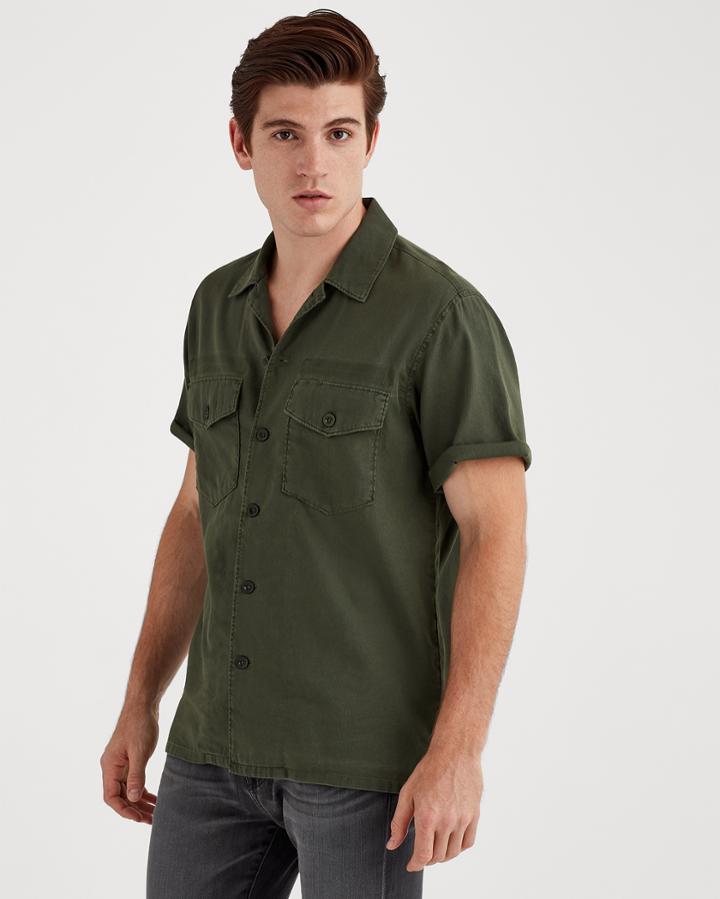 7 For All Mankind Short Sleve Military Shirt
