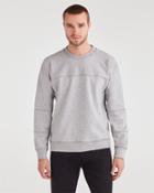7 For All Mankind Paneled Fleece Sweatshirt In Heather Grey